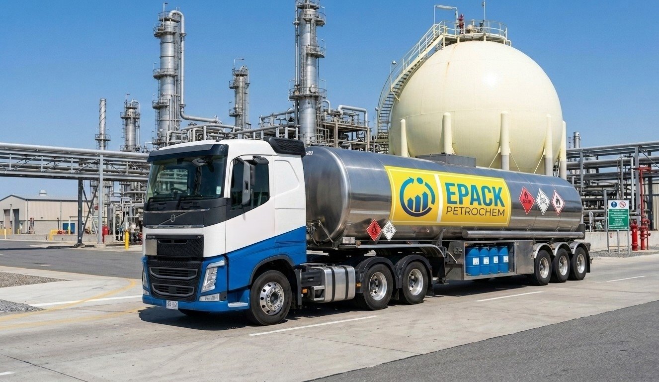 EPACK Petrochem styrene monomer tanker at a petrochemical plant
